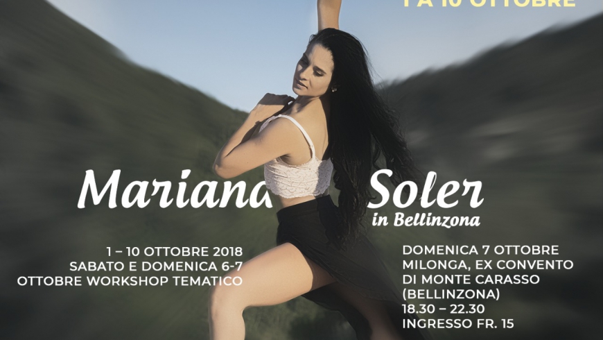 Workshop con Mariana Soler, 6-7 Ott. 2018